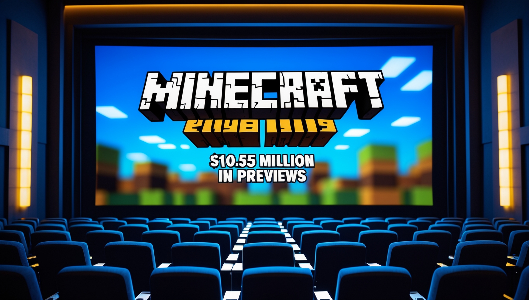 Minecraft Movie Makes $10.55 Million in Previews